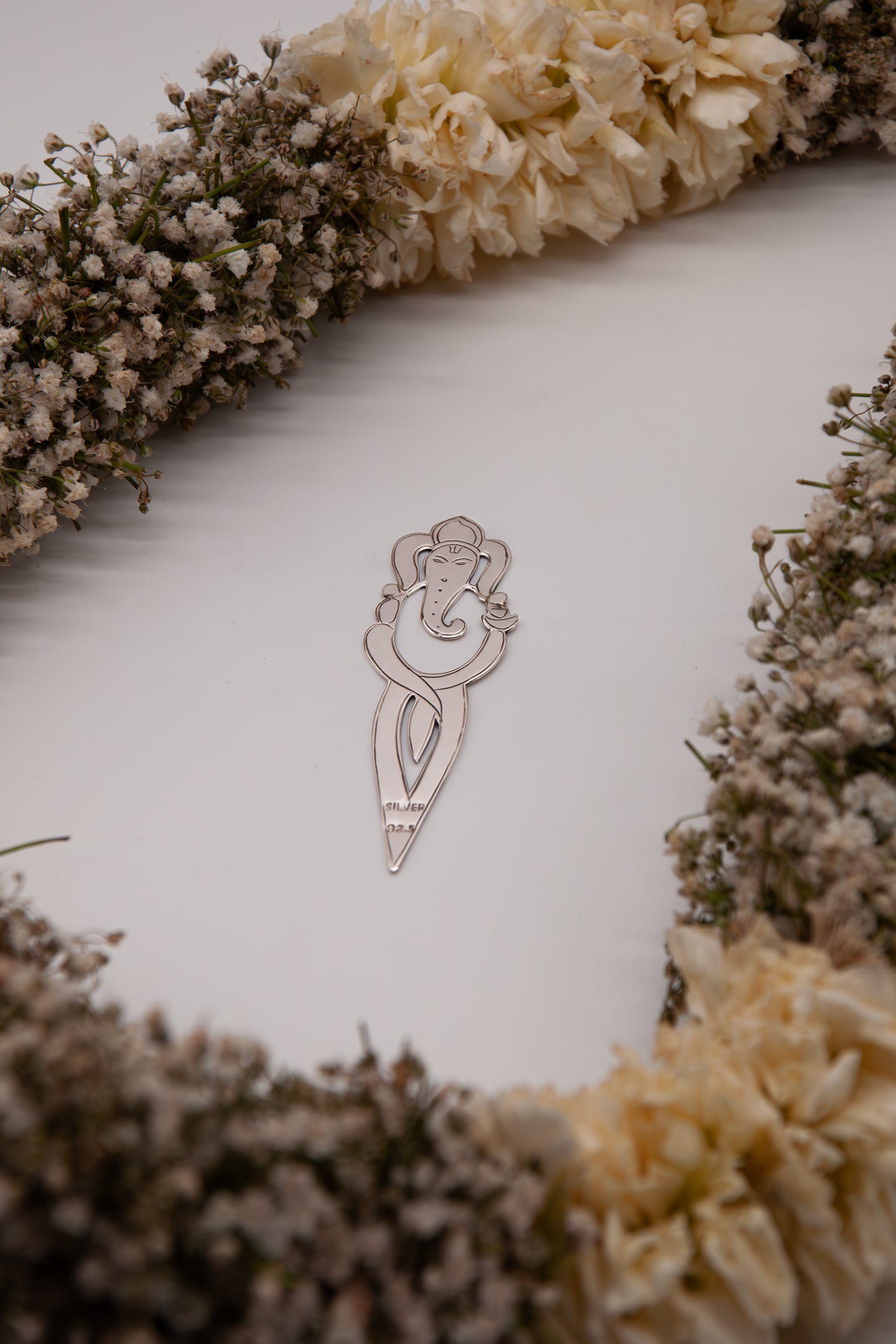 Full Ganesha Bookmark in 92.5% Silver