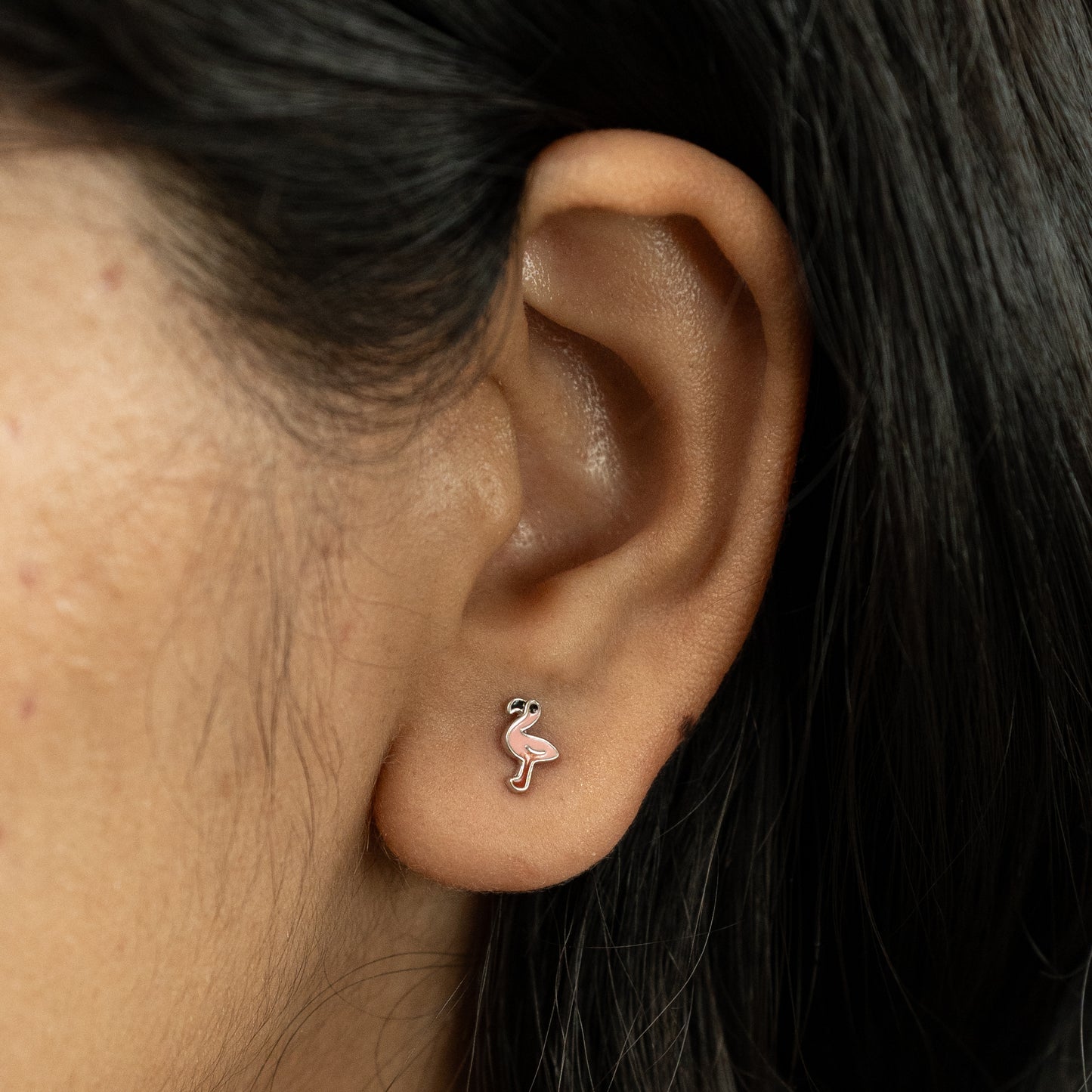 Flamingo Earrings in 925 Silver