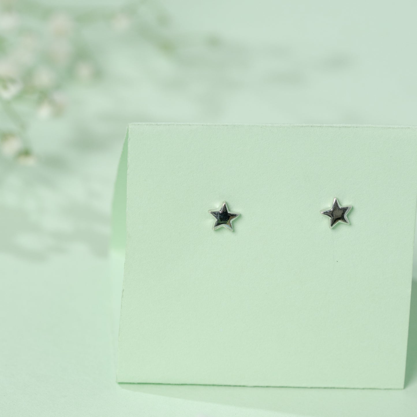 Star Earrings in 925 Silver