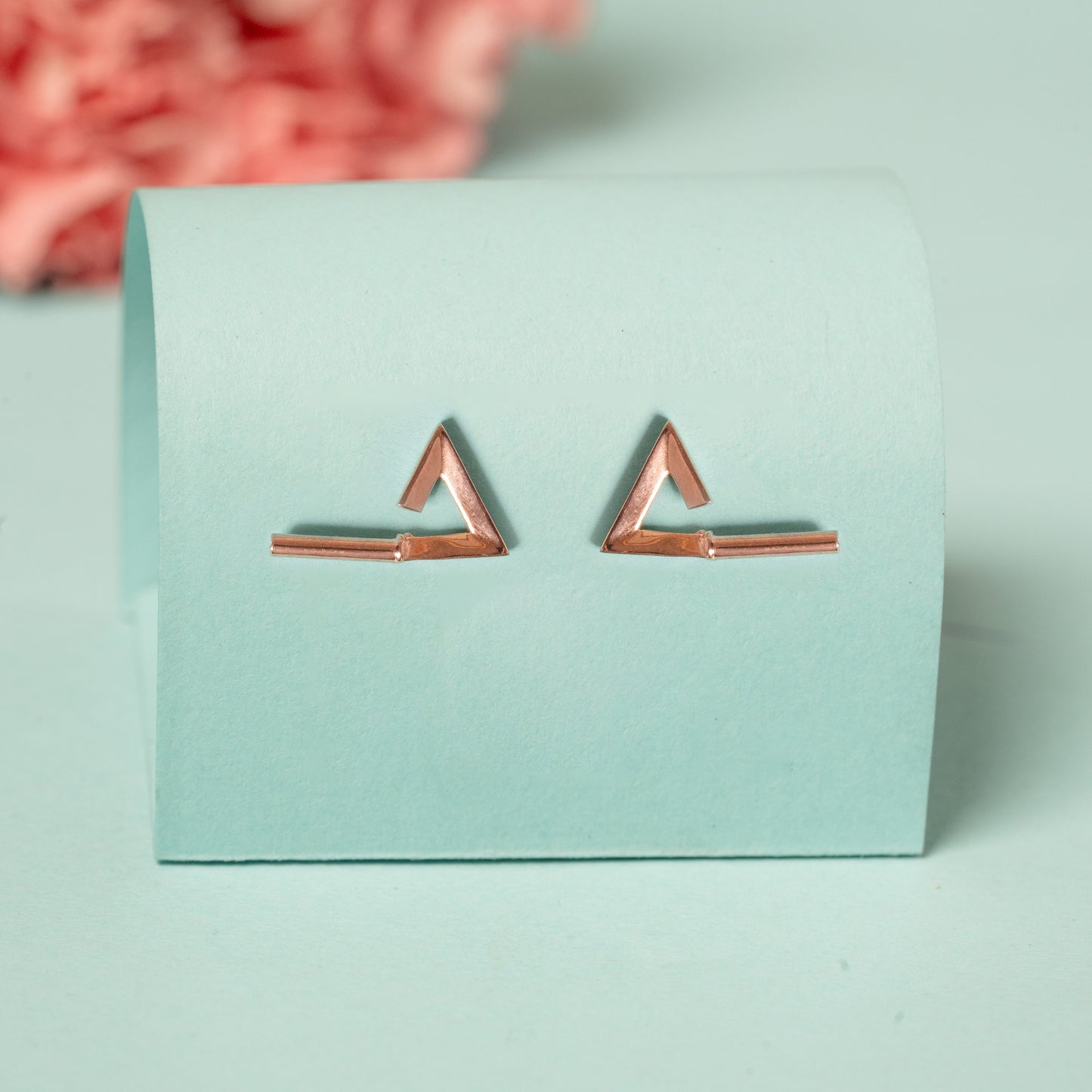 TriRose Earrings in 925 Silver