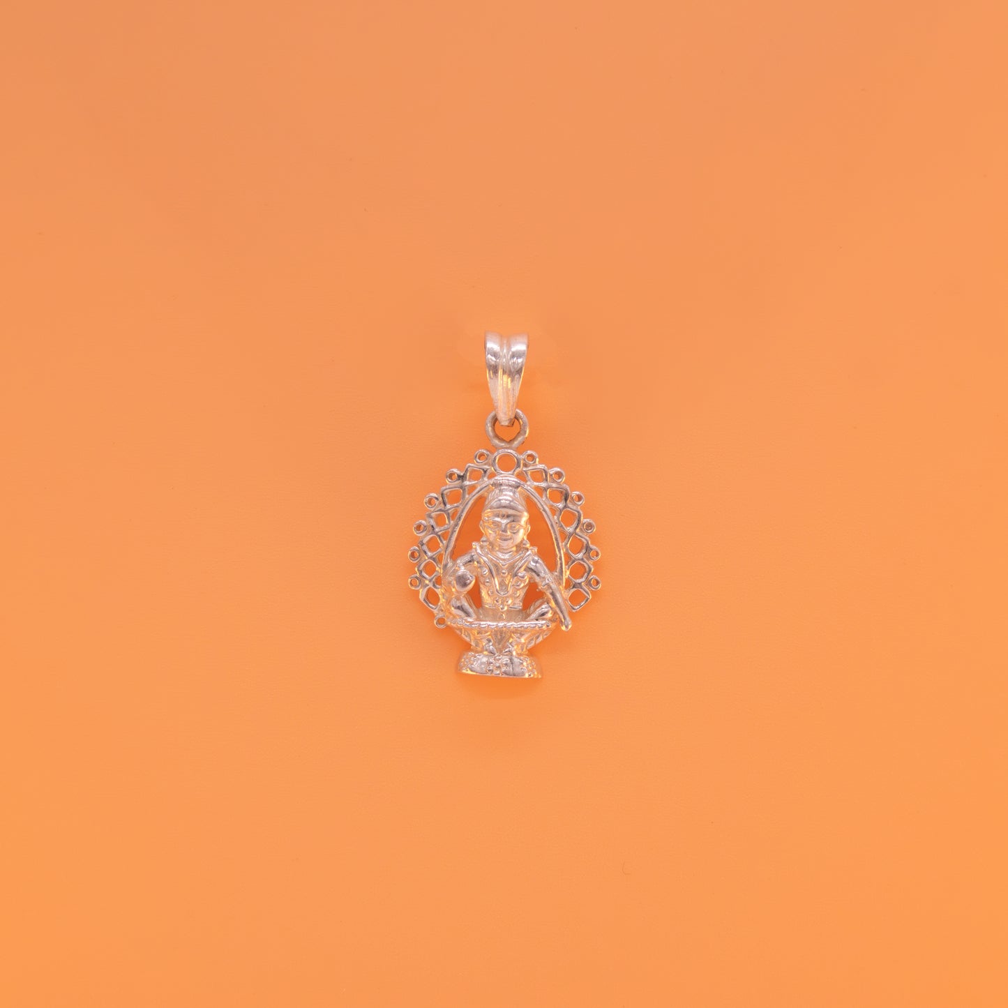 Sitting Ayyappan pendent with Arch