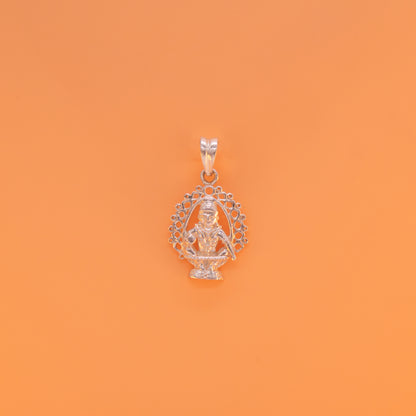 Sitting Ayyappan pendent with Arch