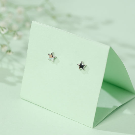 Star Earrings in 925 Silver
