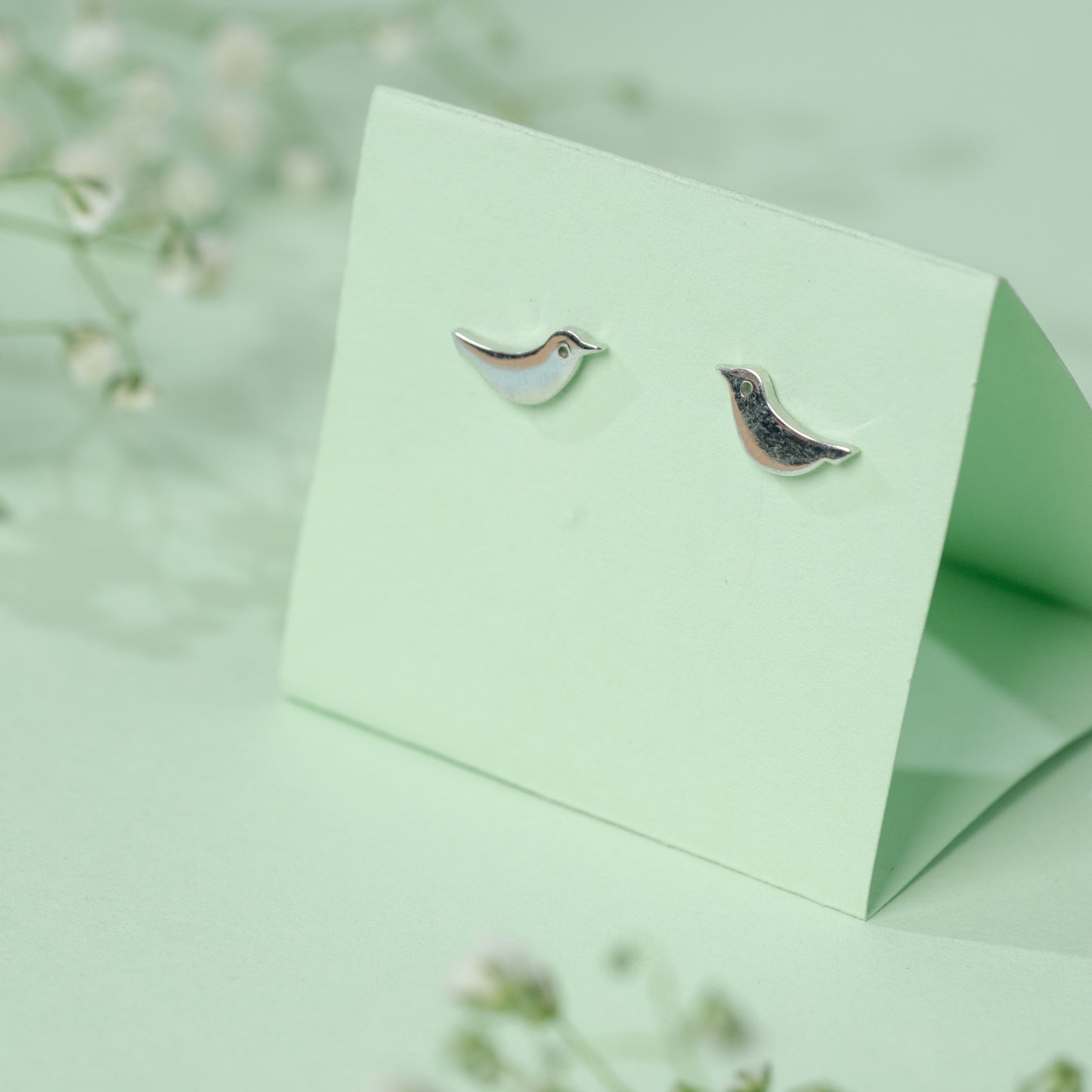 Tiny Bird earrings in 925 Silver
