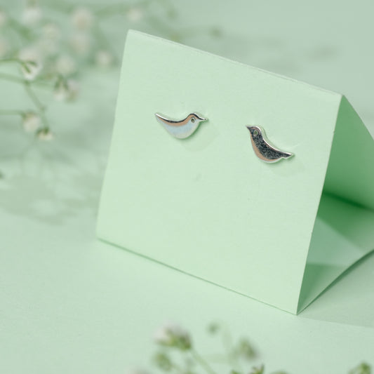 Tiny Bird earrings in 925 Silver