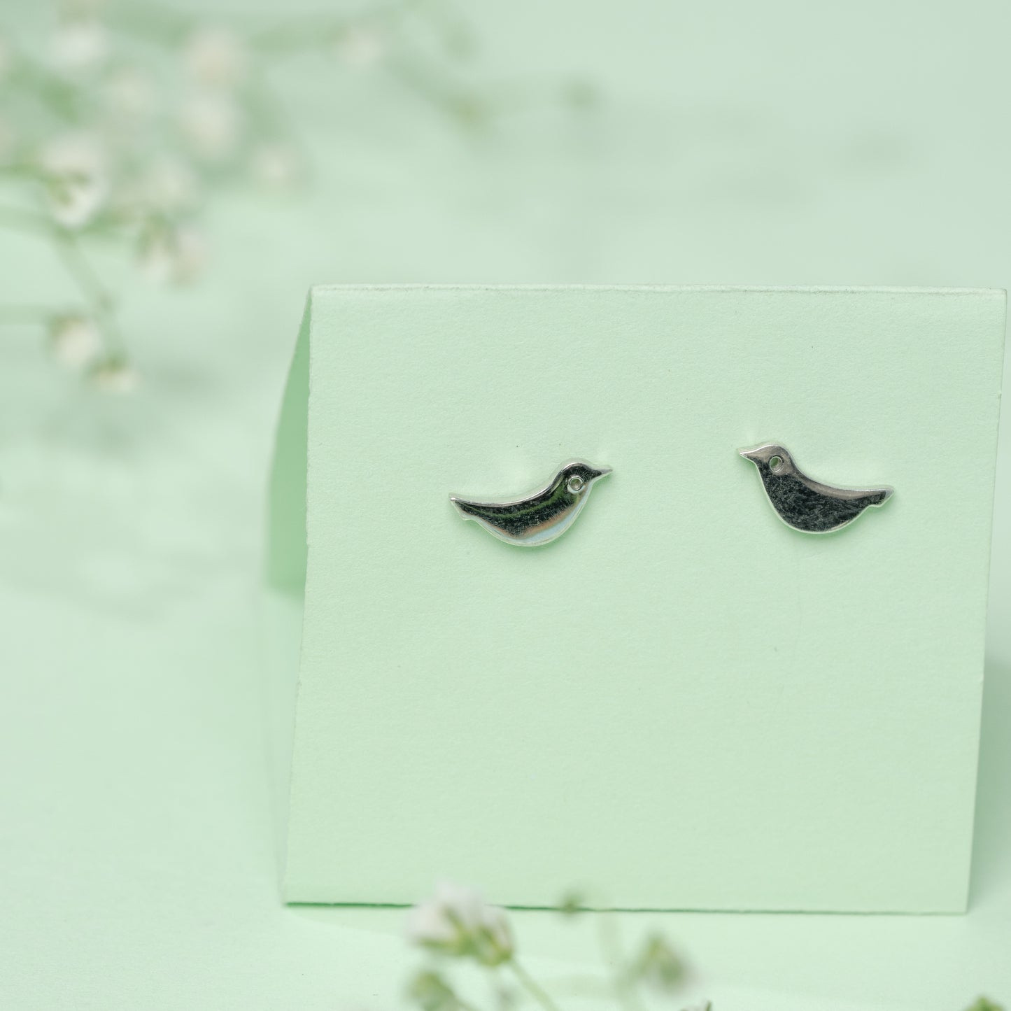 Tiny Bird earrings in 925 Silver