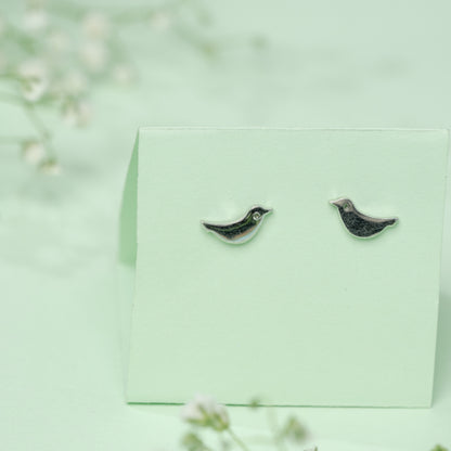 Tiny Bird earrings in 925 Silver