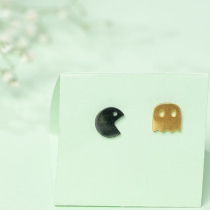 Ms. Pac Man Earrings in 925 Silver