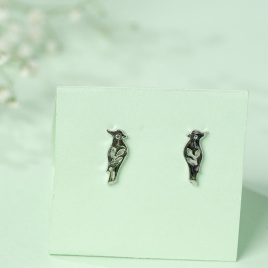 Bird Earrings in 925 Silver