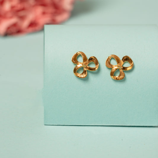 Yellow Swirls Earring in 925 Silver