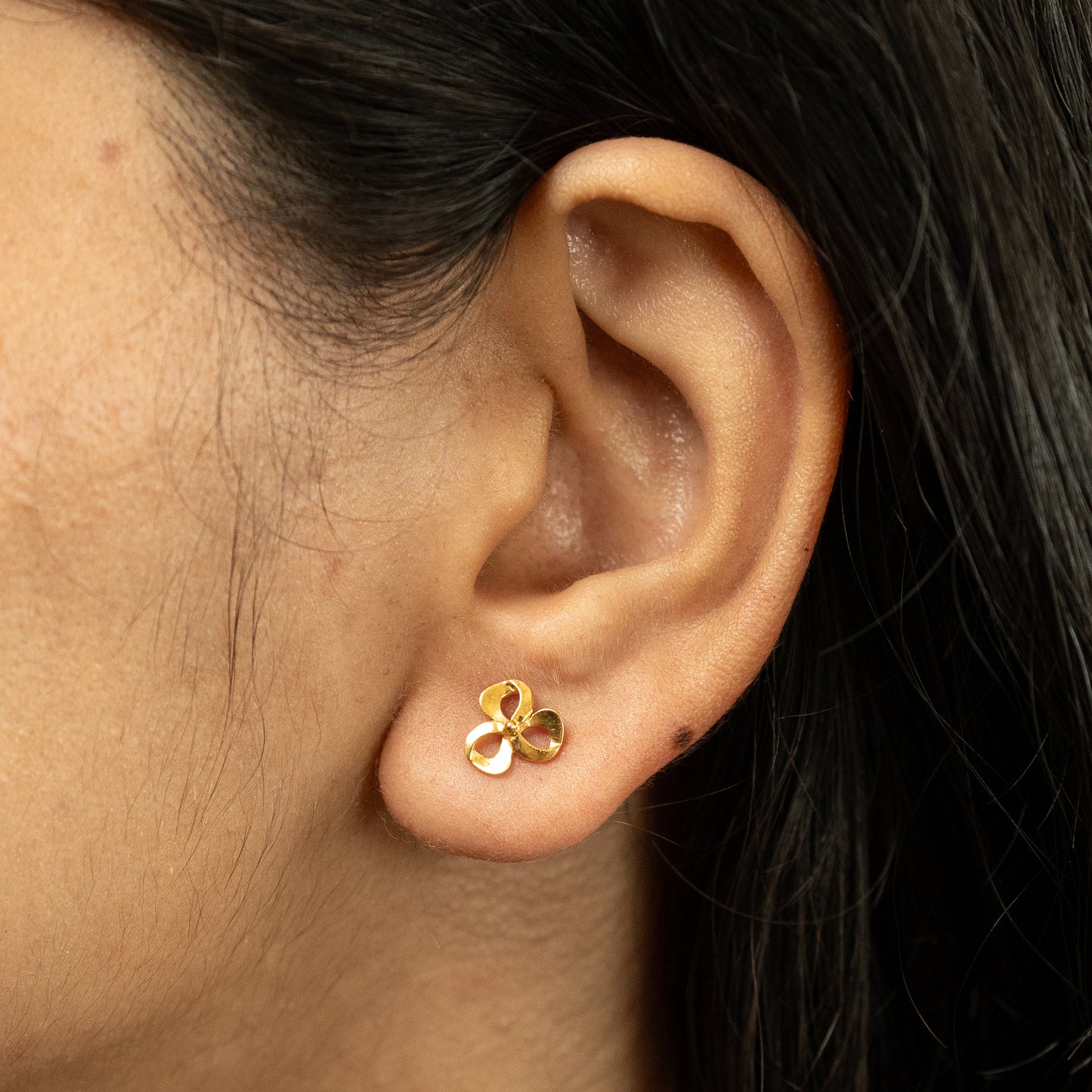 Yellow Swirls Earring in 925 Silver