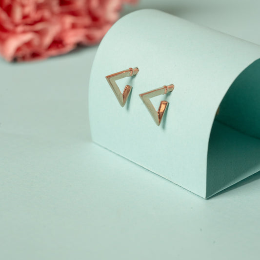 TriRose Earrings in 925 Silver