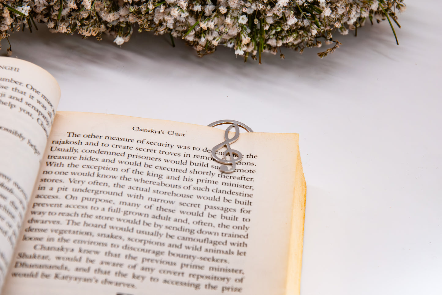 G Clef Bookmark in 92.5% Silver