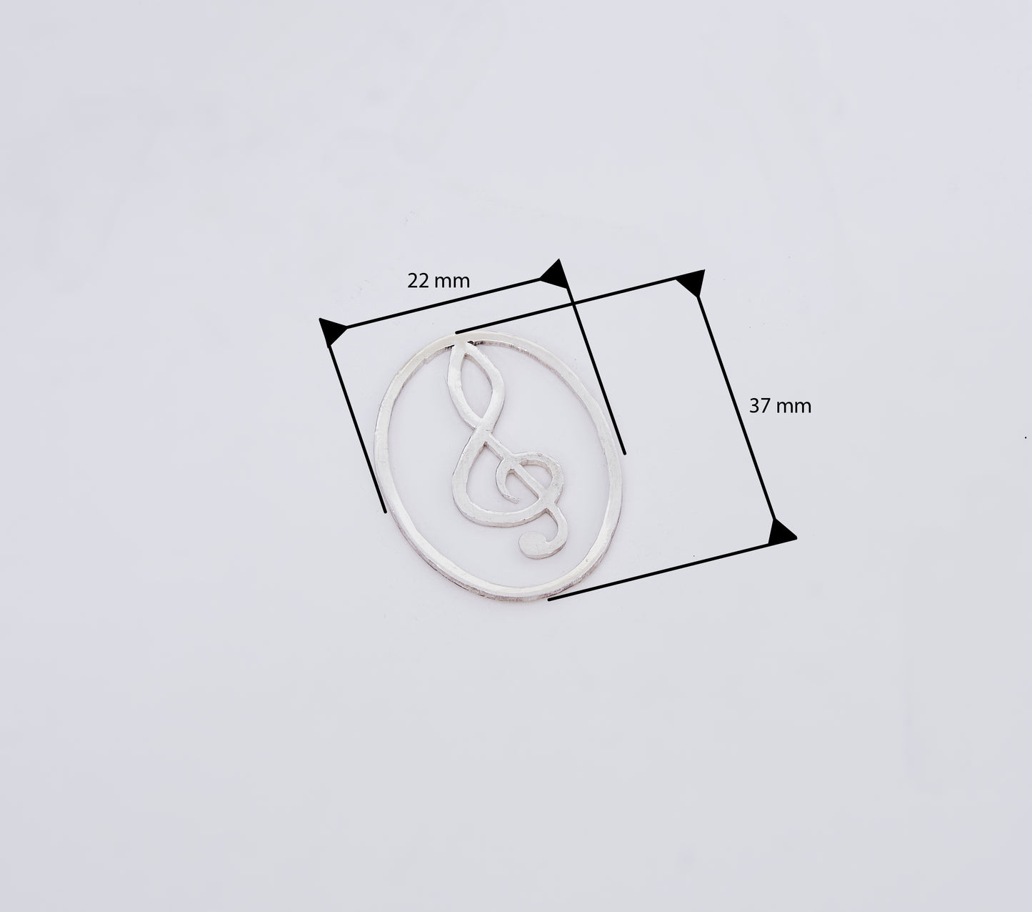 G Clef Bookmark in 92.5% Silver
