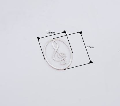G Clef Bookmark in 92.5% Silver